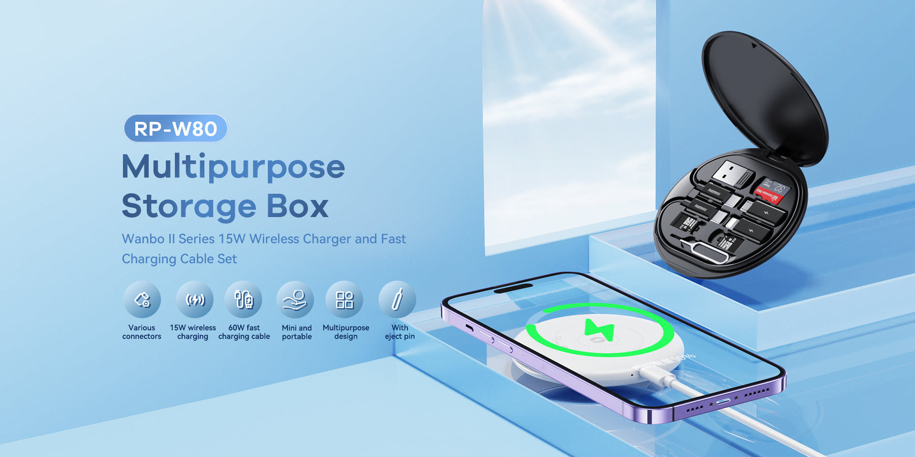 RP-W80 15W Wireless Charger