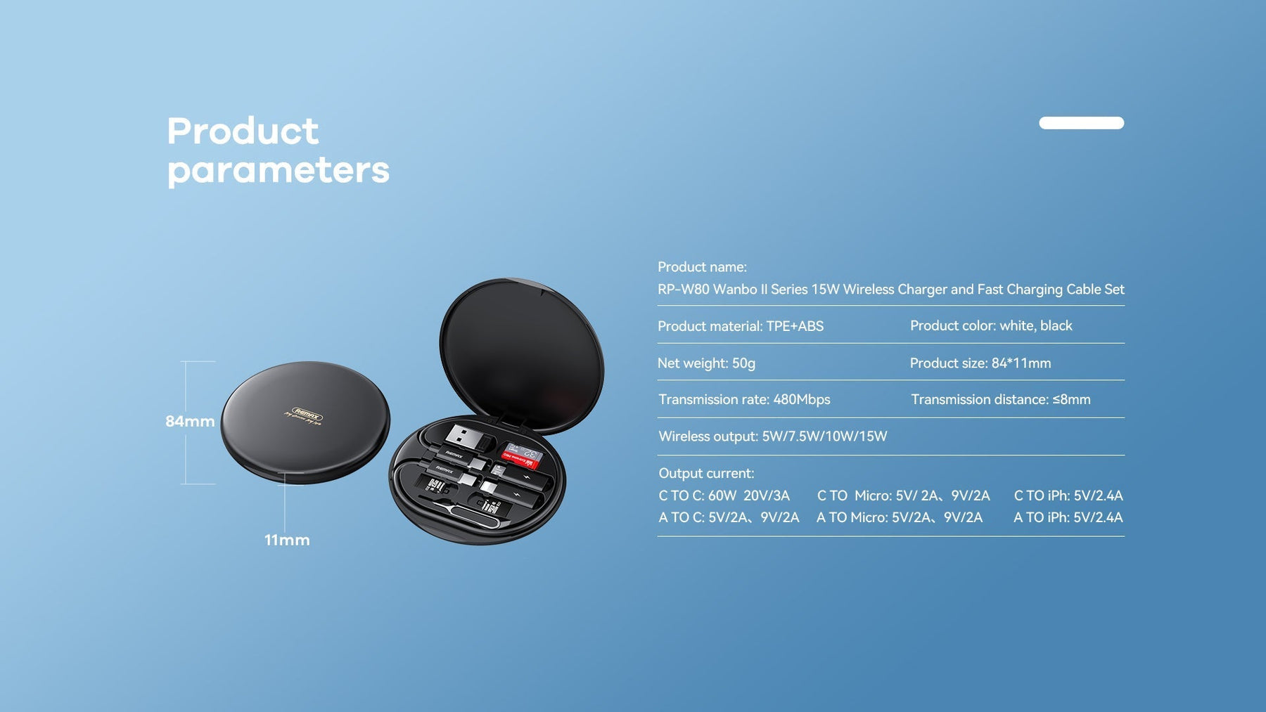 RP-W80 15W Wireless Charger