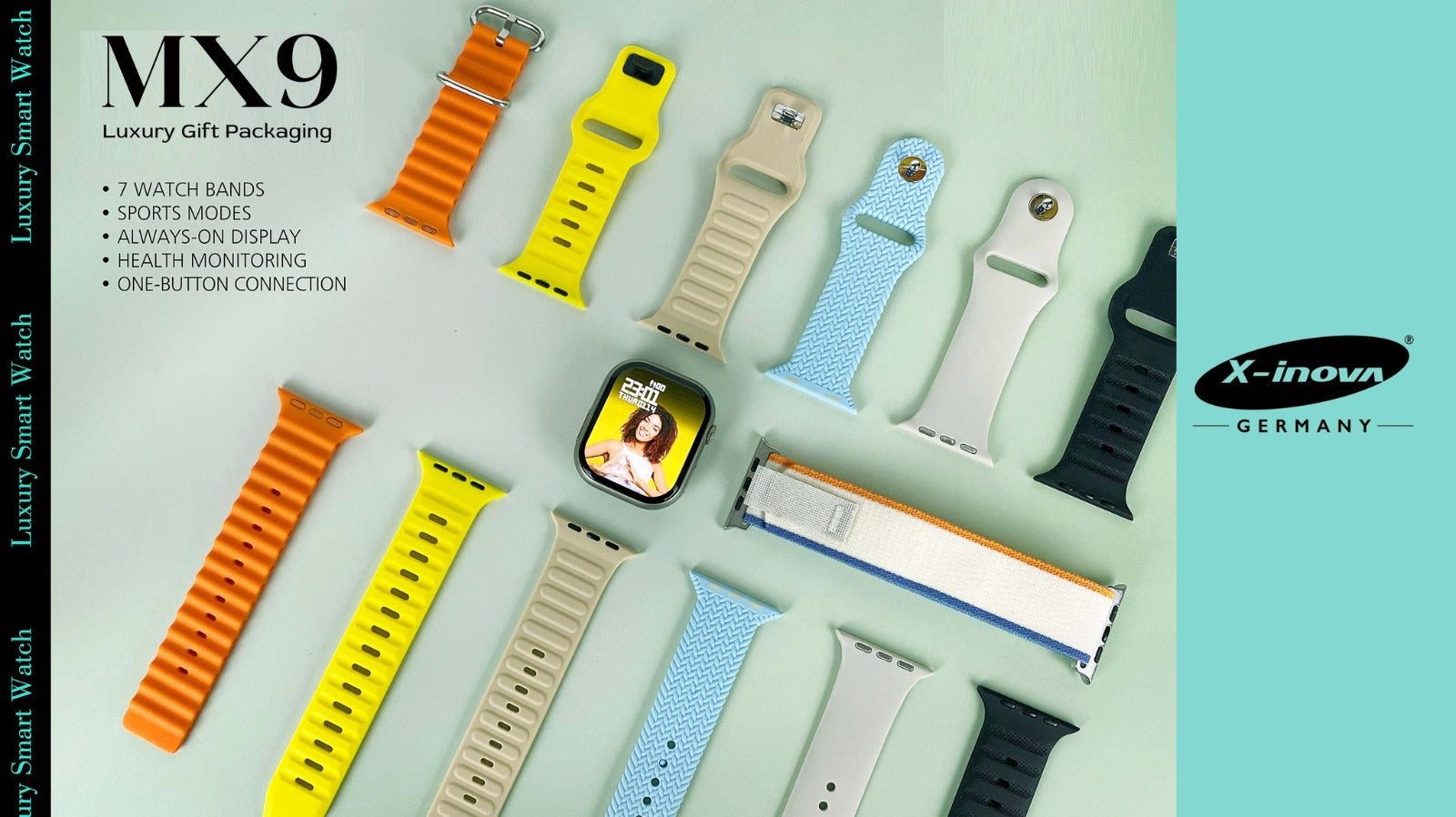 X-Inova MX9 limited edition With 7 straps (Waterproof)