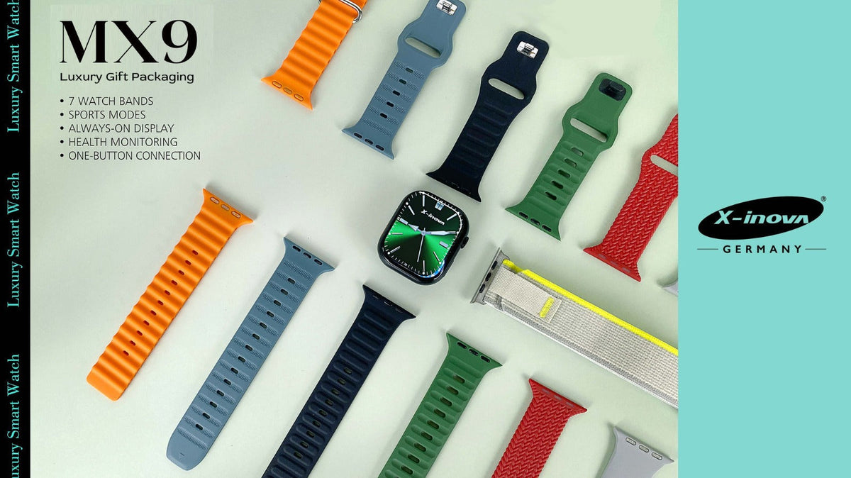 X-Inova MX9 limited edition With 7 straps (Waterproof)